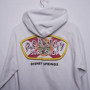 Ron Jon Surf Shop White Disney Springs Hoodie Size L‎